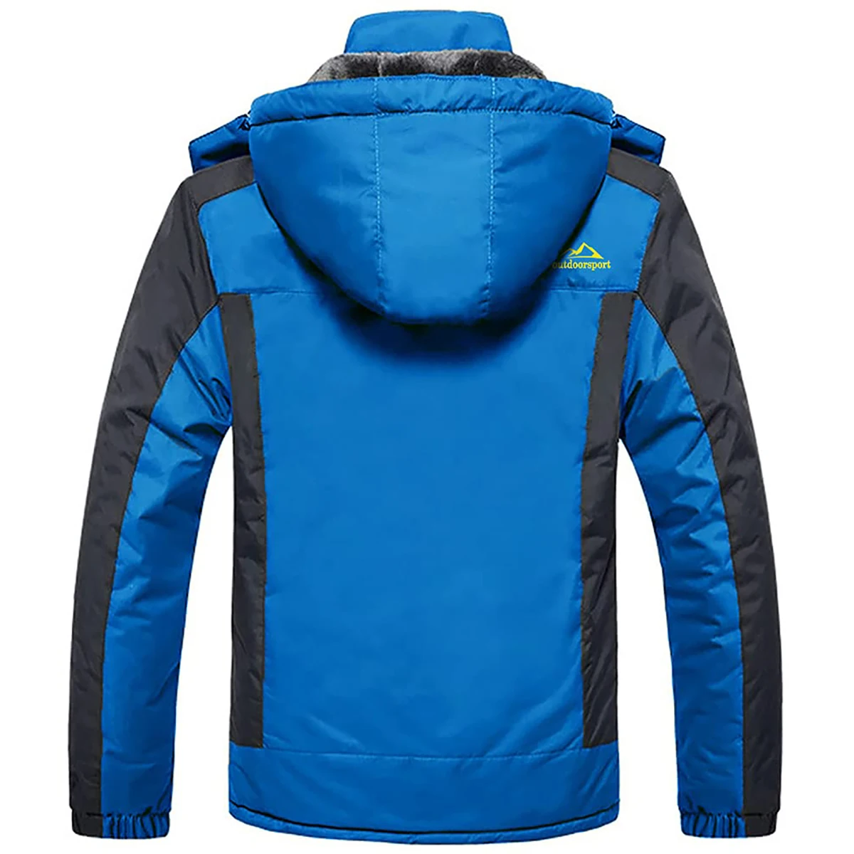 TACVASEN Wasserdichte Herren-Skijacke, Fleece-Futter, Wärmeparka, Winter, Schnee, Arbeiten im Freien, Kapuzenmantel, Regenschale, Windjacke – Detail 8
