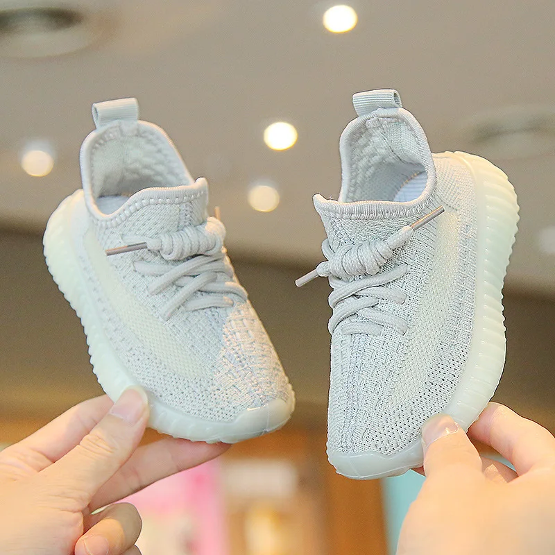 

Kids Summer Thick-soled Mesh Sneakers Boy Girl Thick-soled Casual Shoes Outdoor Sneakers Slip-on Breathable Children Sports Shoe