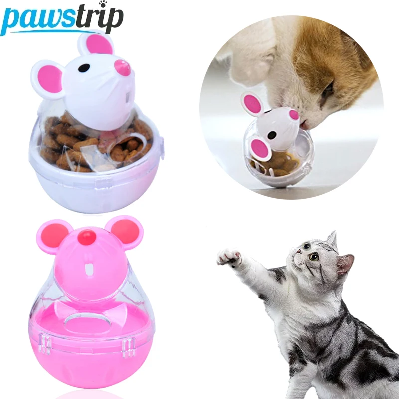 Interaktives Katzen-Leckschnaps-Spielzeug, transparenter Katzenmaus-Futterspender, Puzzle-Spielzeug zur Langeweile-Bekämpfung, Futterspender-Spielzeug für Katzen, Haustierbedarf