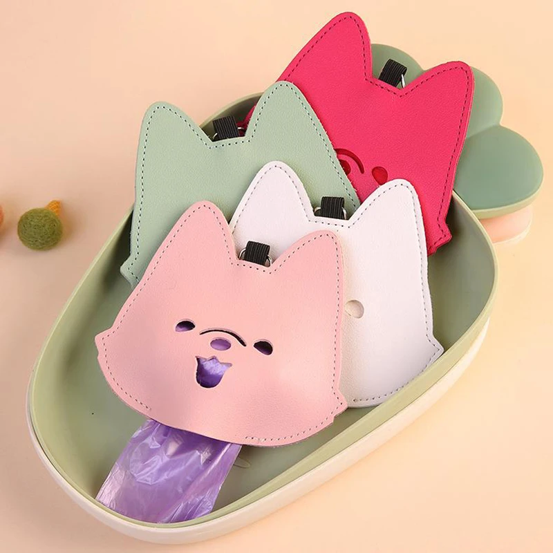 Sacos de cocô de cachorro titular biodegradável saco de resíduos dispensador portátil sacos de cocô suprimentos para animais de estimação resistente garantido à prova de vazamento suportes