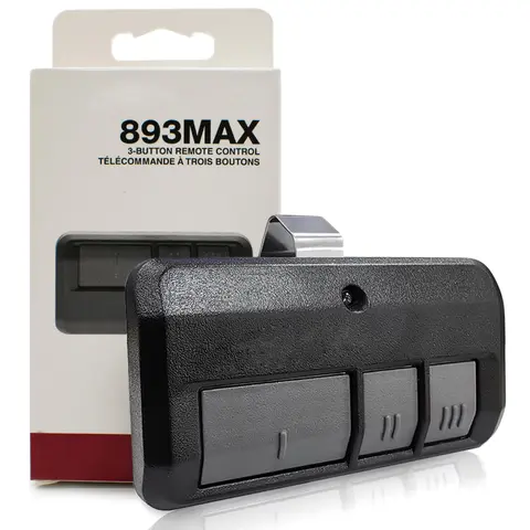 893MAX Remote Control Garage Door Opener Compatible With 315MHz 390Mhz Billion Code