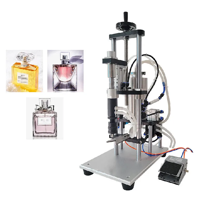 

Semi-Automatic Liquid Filling Machine Perfume Filling Machine Liquid Fragrance Scent Vial Vacuum Pneumatic Perfume Filler