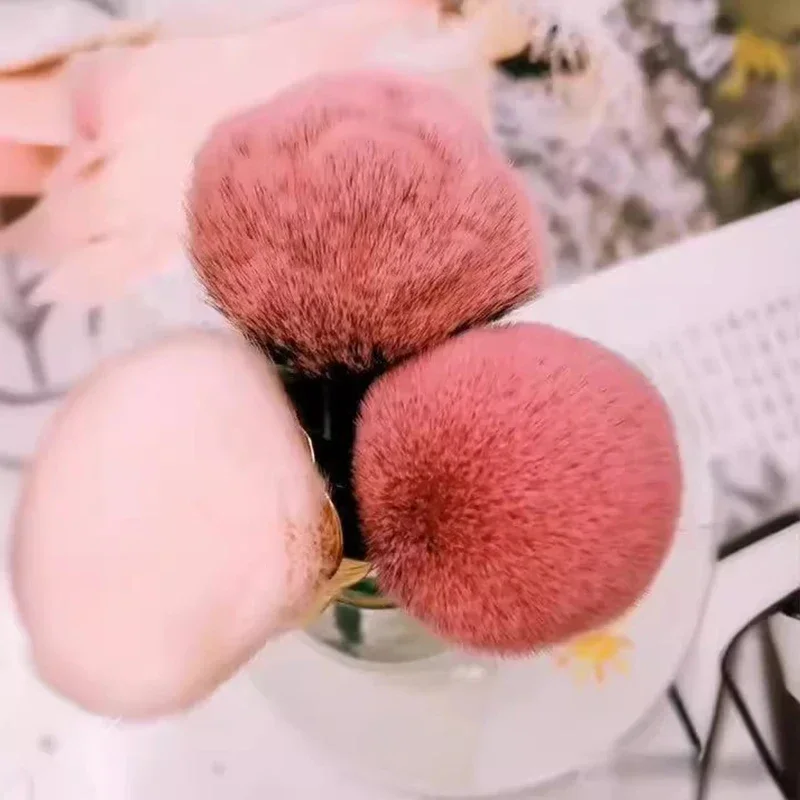 Brosse pour Nail Art, fleur Rose, pour enlever la poussière des ongles, acrylique, Gel UV, vernis, poudre, outil de nettoyage, pinceaux de maquillage de beauté