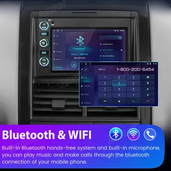 AWESAFE 7吋無線CarPlay安卓車用收音機立體聲系統,適用於福特F150 F250 F350 Fusion Mustang Explorer Edge導航RDS播放器 10 最佳銷售 福特Fusion收音機 - №5