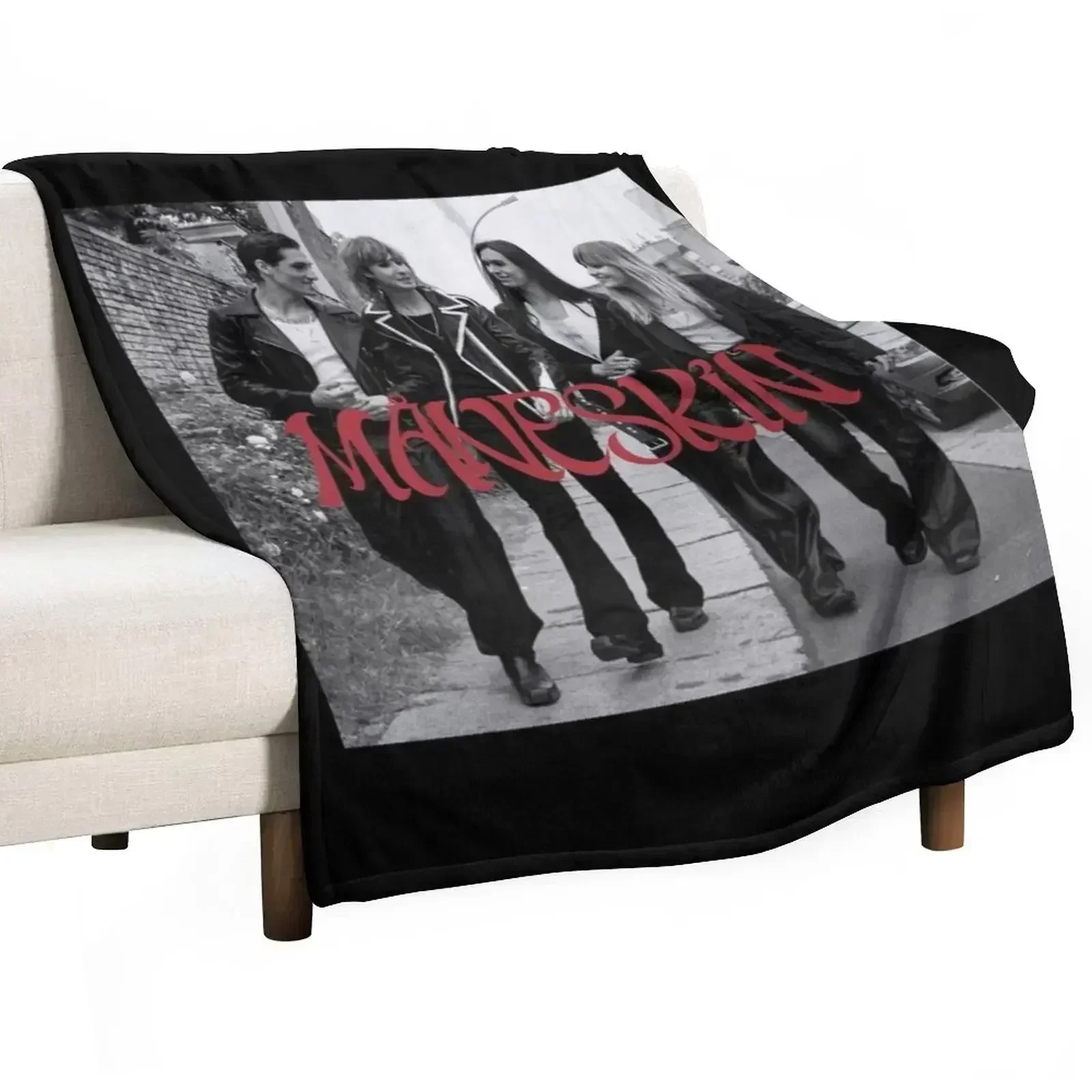 New Maneskin Throw Blanket Extra Large Throw Comforter Bed Luxury Designer Multi-Purpose Plaid Blankets