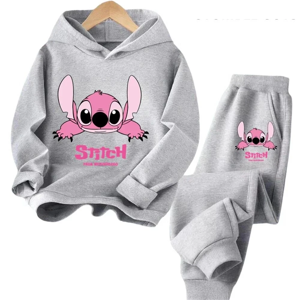 Kinderen Hoodies Stitch Kawaii Mode Pullover Sweatshirt Anime Trucksuit Manga Cartoons Meisjes Jongen Kinderen Herfst Vrijetijdskleding