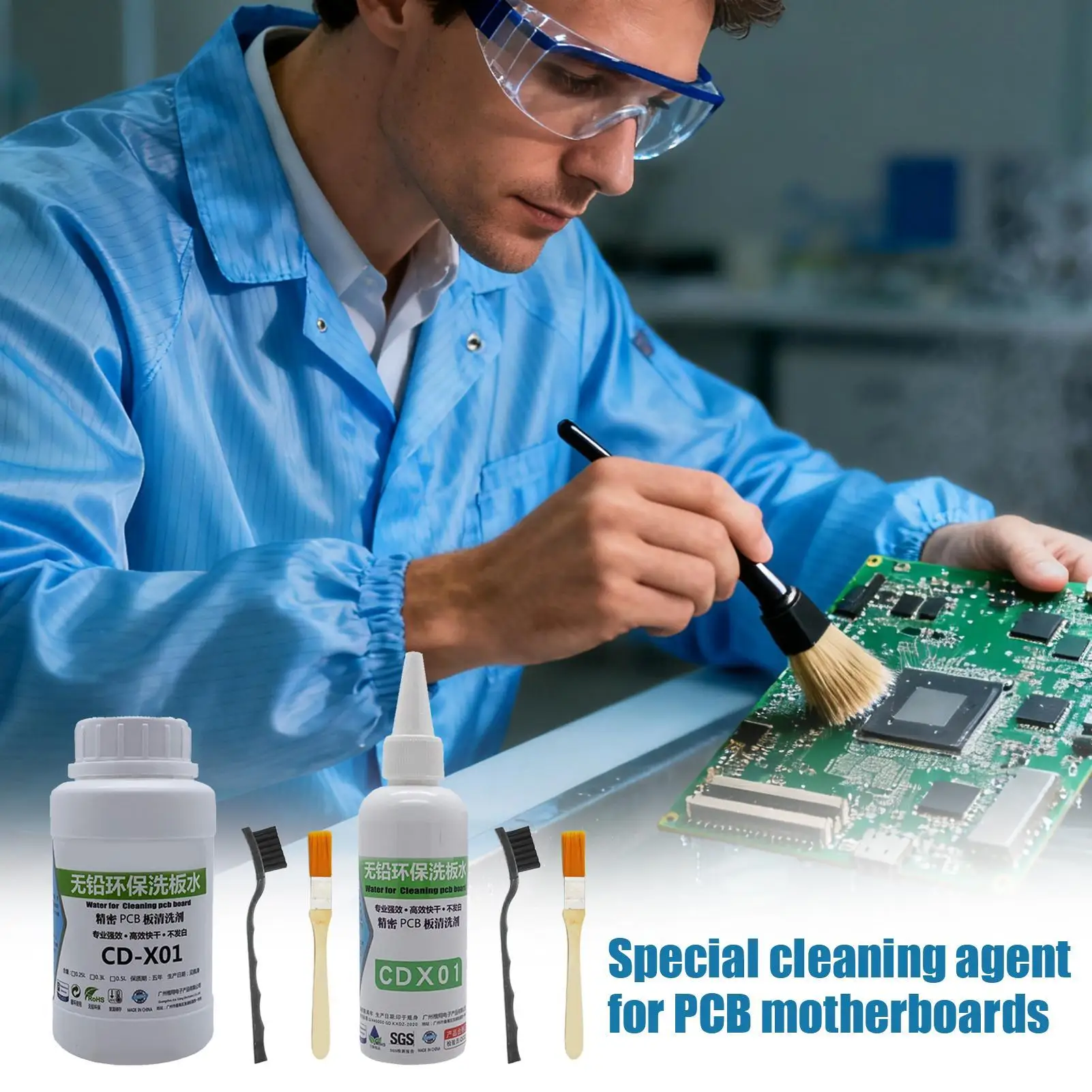 Motherboard Cleaner Liquid Precise Quick Dry Powerful Electronics Cleaning Agent Computer Dust Remover Cleaner Liquid for