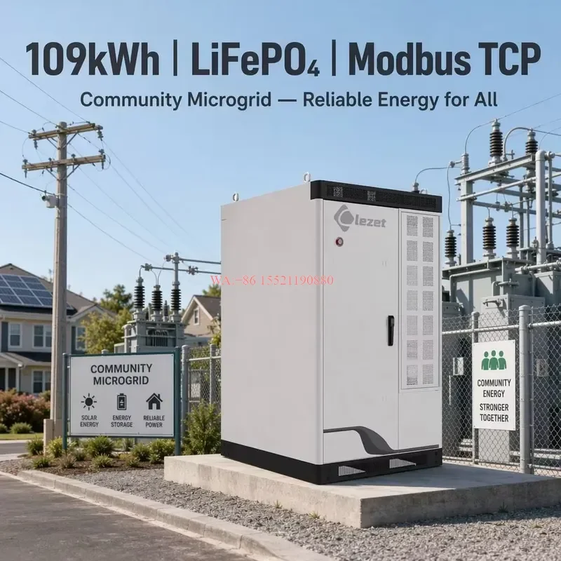WMWMNU for Industrial 109kWh 60KW All-in-one BESS Cabinet LiFePO4 MPPT 90KW 4000 Cycles for Solar Farm Factory Storage