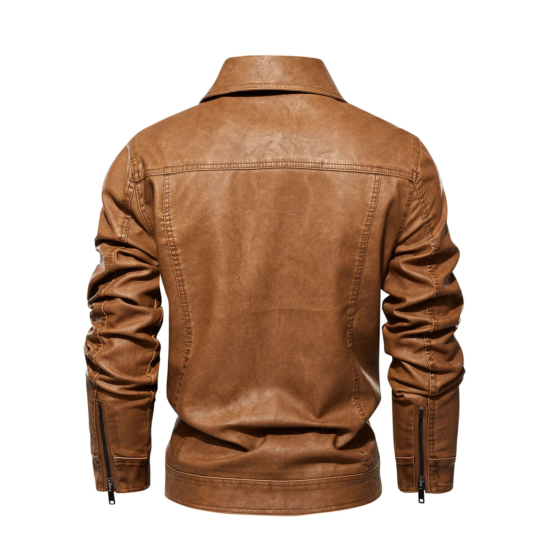 New US size washed men\'s leather jacket foreign trade cross-border boutique leather jacket