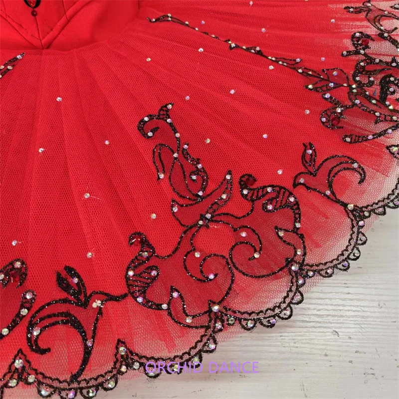 high quality fashion Unique Design Kids Girls Children Women Adult Performance Wear red  Ballet Tutu Costumes