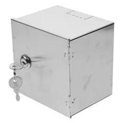 Stainless Steel Outlet Box Metal Socket Box Anti-theft Outlet Box Protective Socket Box with Lock stainless steel outlet box
