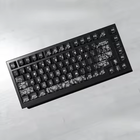 Cashew Flower Theme Keycap Set 132key PBT Custom Retro Keyboard Cap Cherry Profile KeyCap for Mechanical Keyboard Accessories