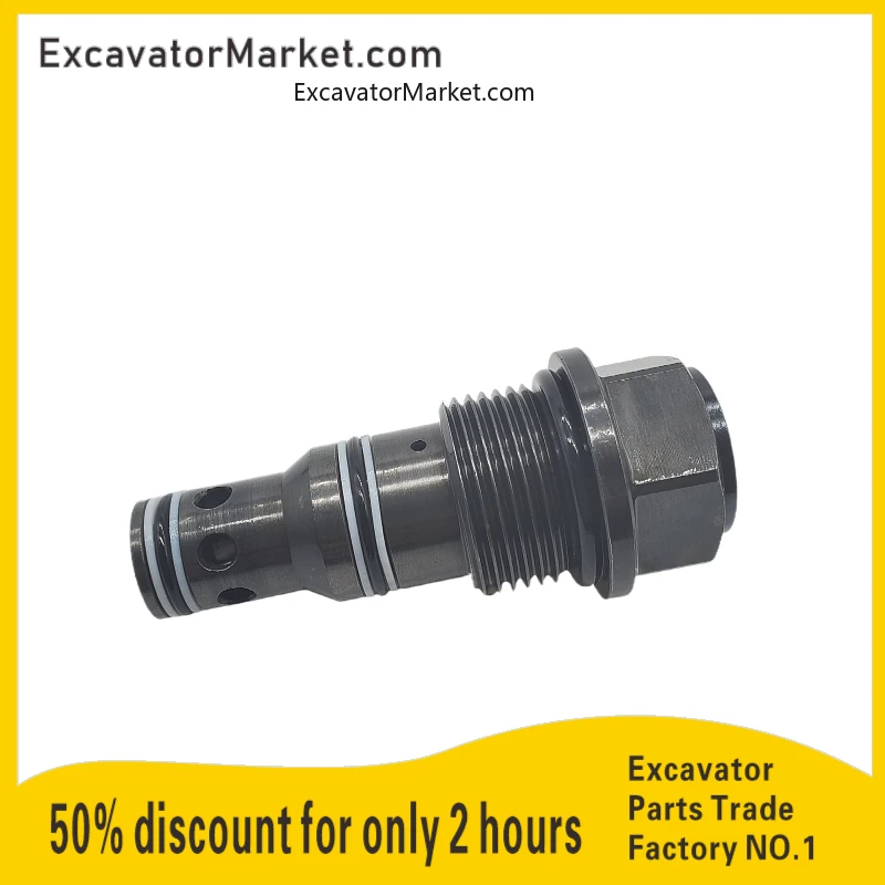 

Excavator Parts For SY 215-8 DH DX 220-5 SK 120 200-6 Travel Main Cannon Overflow Valve Excavator Accessories