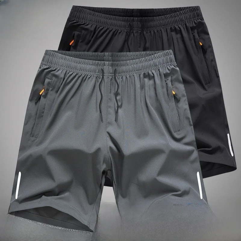 

Loose Ice Silk Casual orts Men's Running Pants Summer Faion Brand S Qui Dry Five-Quarter Length Straight Leg Trousers