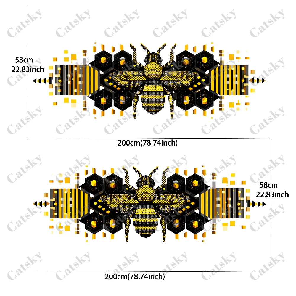 Pixel Square Insect Stickers, for Car and Truck, Durable, Fade-Resistant, Easy to Install and Remove - Enhance your vehicle's ae