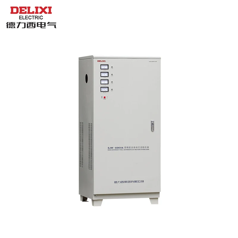 

DELIXI SJW-D6000VA (6KW) Three Phase Purification Voltage Stabilizer High Precision Computer Exchange Voltage Regulator 380V