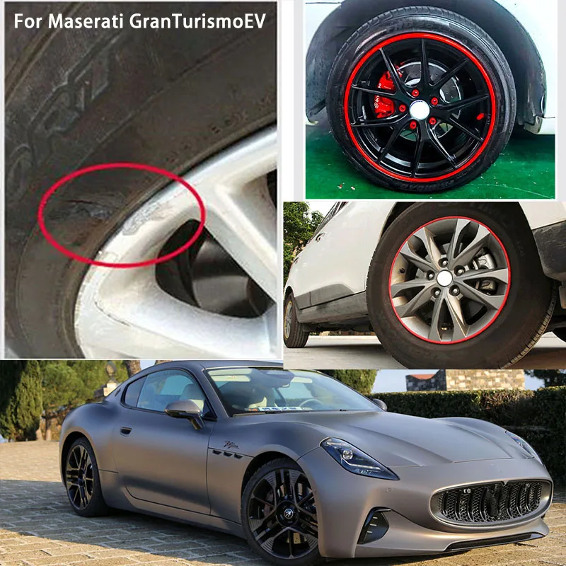 For Maserati EV Car Wheel hub Protective Ring wear-resistant decoration parts tire anti-leakage anti-collision rubber strip