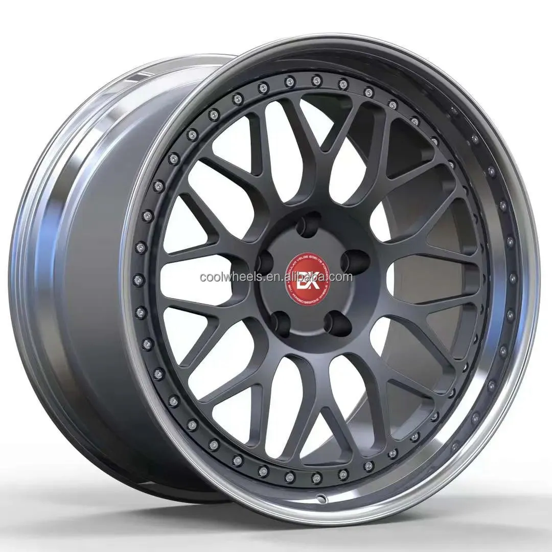 

3 pieces 18 19 20 21 22 23 24 inch deep concave custom 5x112 5x120 5x114.3 alloy forged bus wheel rim wheel hub