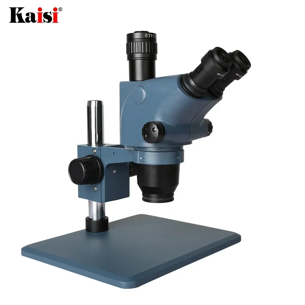 Kaisi 36565A Mobile Phone Repair Trinocular Stereo Microscope with Big Base