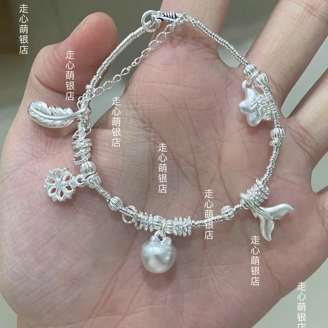 الحب والفضاء العميق S999 فضة سوار كزيفير زين رافاييل سيلوس رائعة أنيمي غرامة تأثيري مجوهرات هدية قابل للتعديل