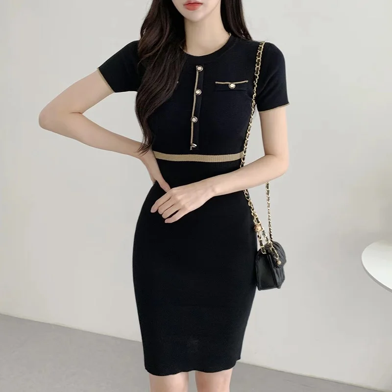 Ele Knitted Wrap Dr…