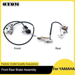 For YAMAHA Motorcycle Front Rear Brake Lever Master Cylinder Pump Caliper Assembly YZ YZF 125 250 450 Motocross Brakes Oil Hose