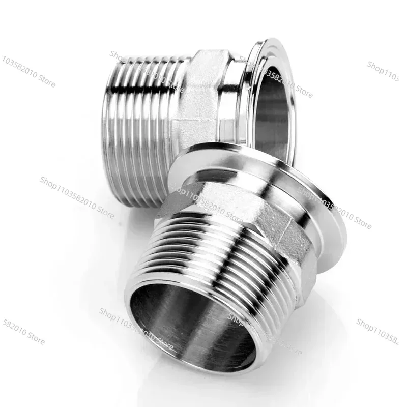 DN20/25 3/4 NPT Stainless Steel Sanitary Fitting, Whole House Water Filter Softener Pipe Connector