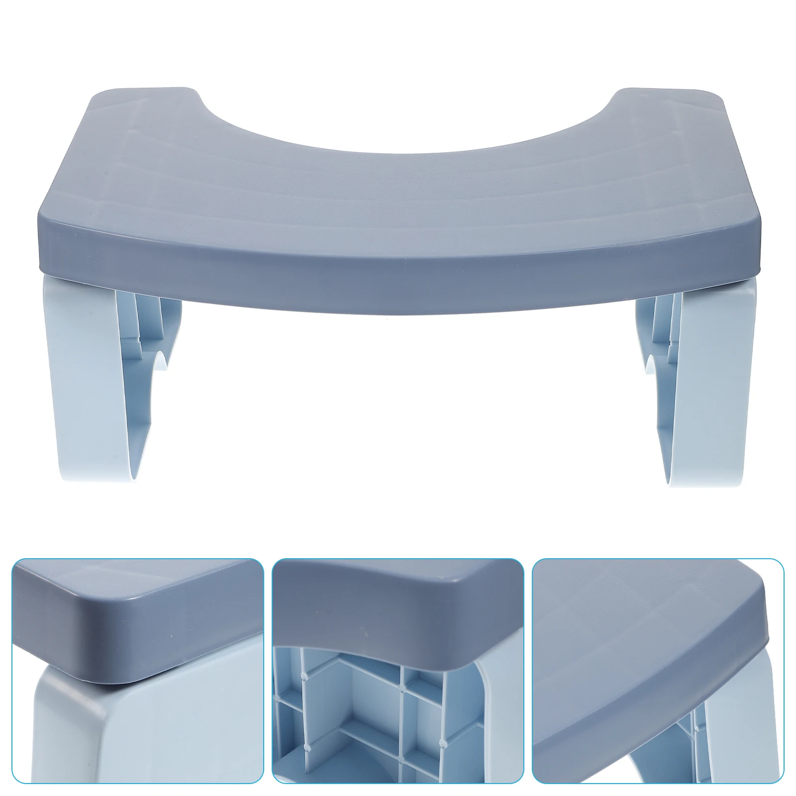 

Plastic High-rise Foot Stool Thick Material Strong Load-bearing Anti-slip Kids Toilet Training Potty Stool Home Bathroom Use