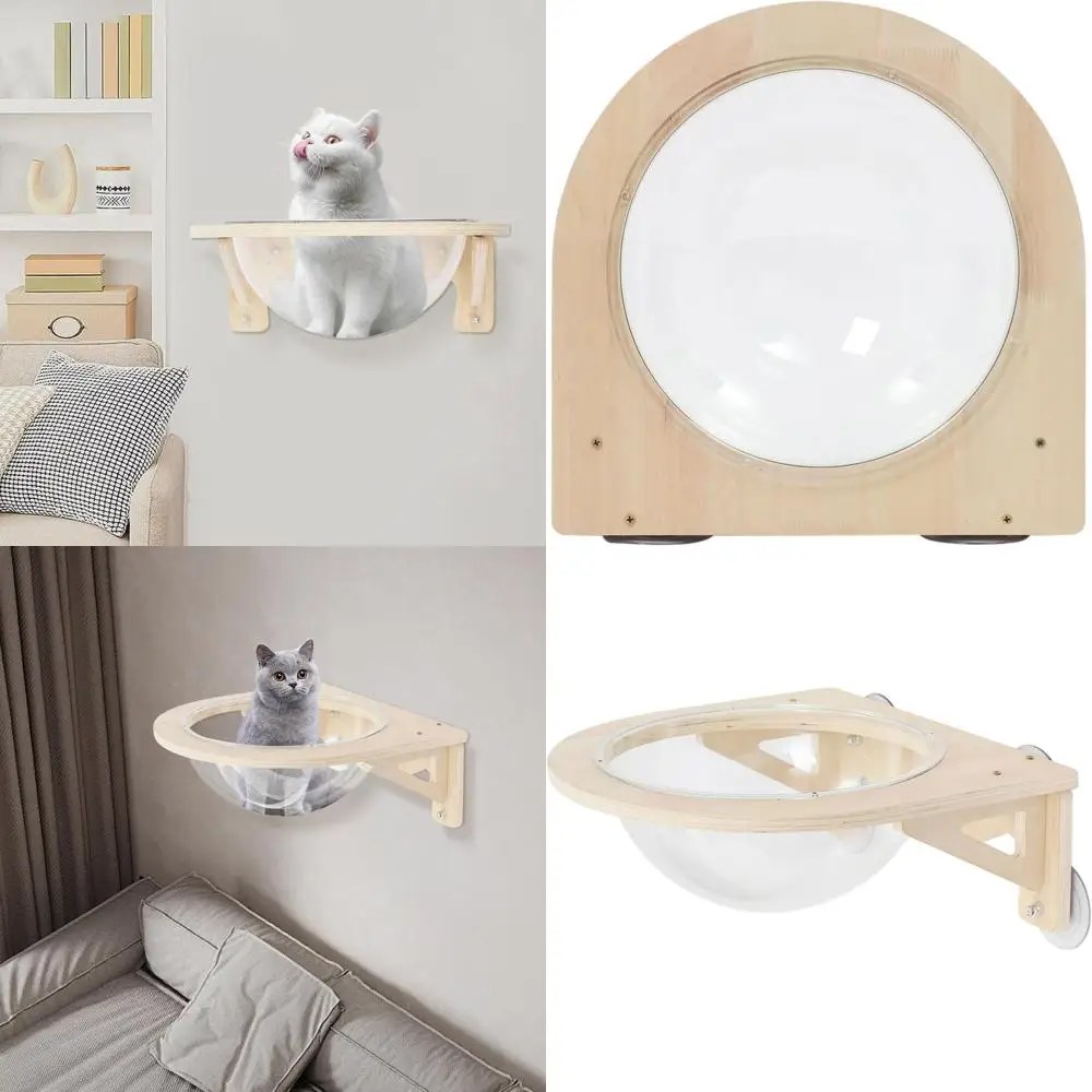 

Indoor Cat Nest, Modern Space-Saving Capsule Bed for Anxiety-Prone Cats, Supports Up to 16.5 lbs