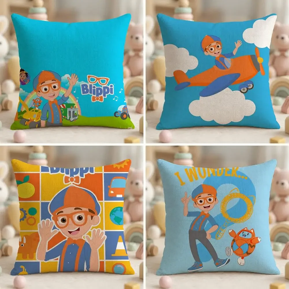 Popular Celebrity B-BlippiS Cushion Cover Ultra Soft Throw Pillow Cover Skin Friendly for Sofa Bed Home Decor Gift