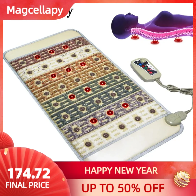 PEMF Crystal Pad Chakra Infrared Deep Heat Massage Negative Ion Pulse Magnetic Field Treatment Promotes Sleep And Sexual