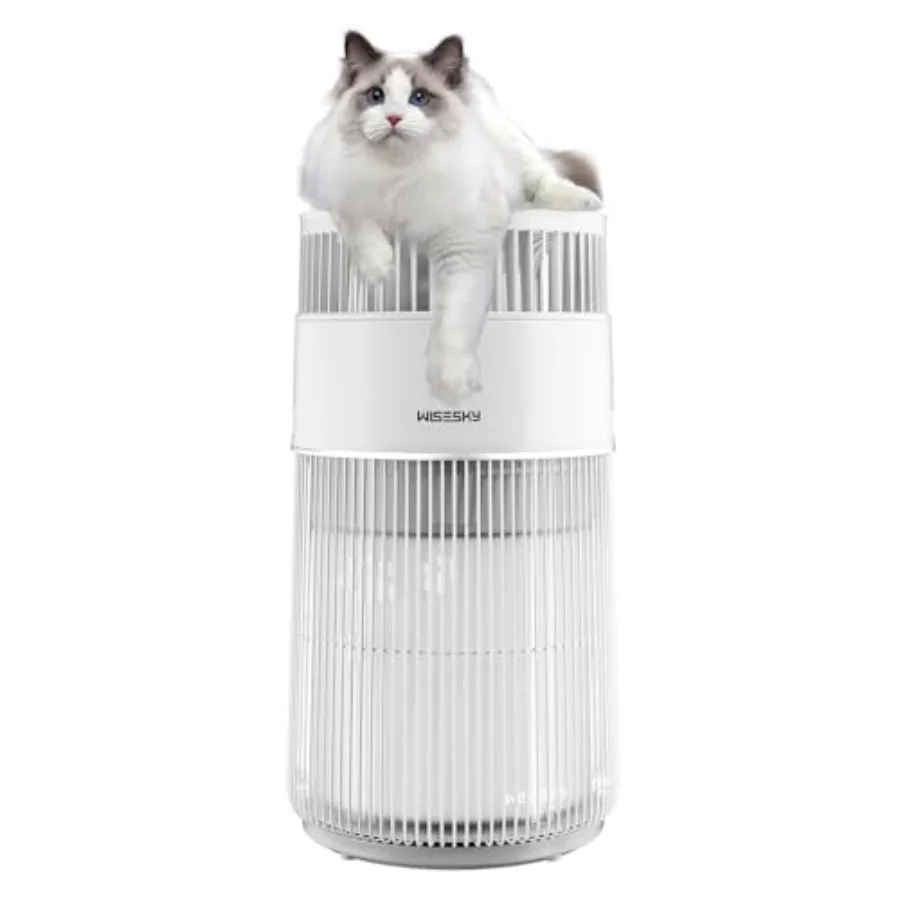 منقي هواء HEPA 3 في 1 لإزالة الروائح والغبار لشعر الحيوانات الأليفة في غرف كبيرة تصل إلى 1644 قدمًا، تطبيق ذكي يتم التحكم فيه بـ 360 هواء #1