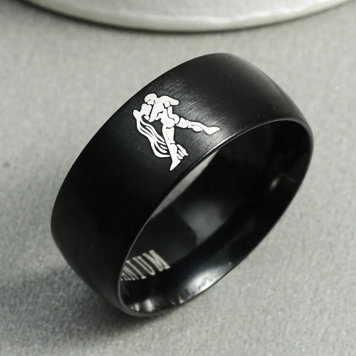 12 Zodiac Finger Ring Fashion Stainless Steel Aries Taurus Rings Friendship Jewelry Accessories Women Men Charm Rings