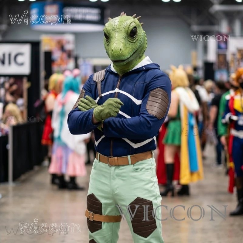 

2026 Dorohedoro Caiman Kaiman Cosplay Costume – Men Manga Anime Roleplay Uniform + Pants + Accessories, Halloween Clothing