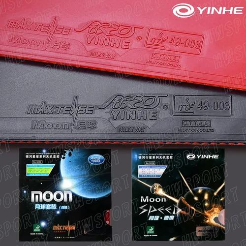 Imagen 1 del producto YINHE-Hoja de goma para tenis de mesa MOON Speed, hoja de goma no pegajosa para Ping Pong con esponja elástica alta