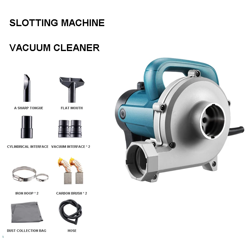 

4980W High-Power Slotting Machine Vacuum Cleaner Industrial Dust Collector Blower Wall Grinder Vacuum Cleaner Blower Dual-Use