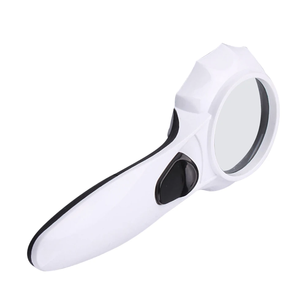 

High Magnification Magnifier 6 LED Lights Handheld Magnifier For Kids Glass for Clear Observation Repairing Activities