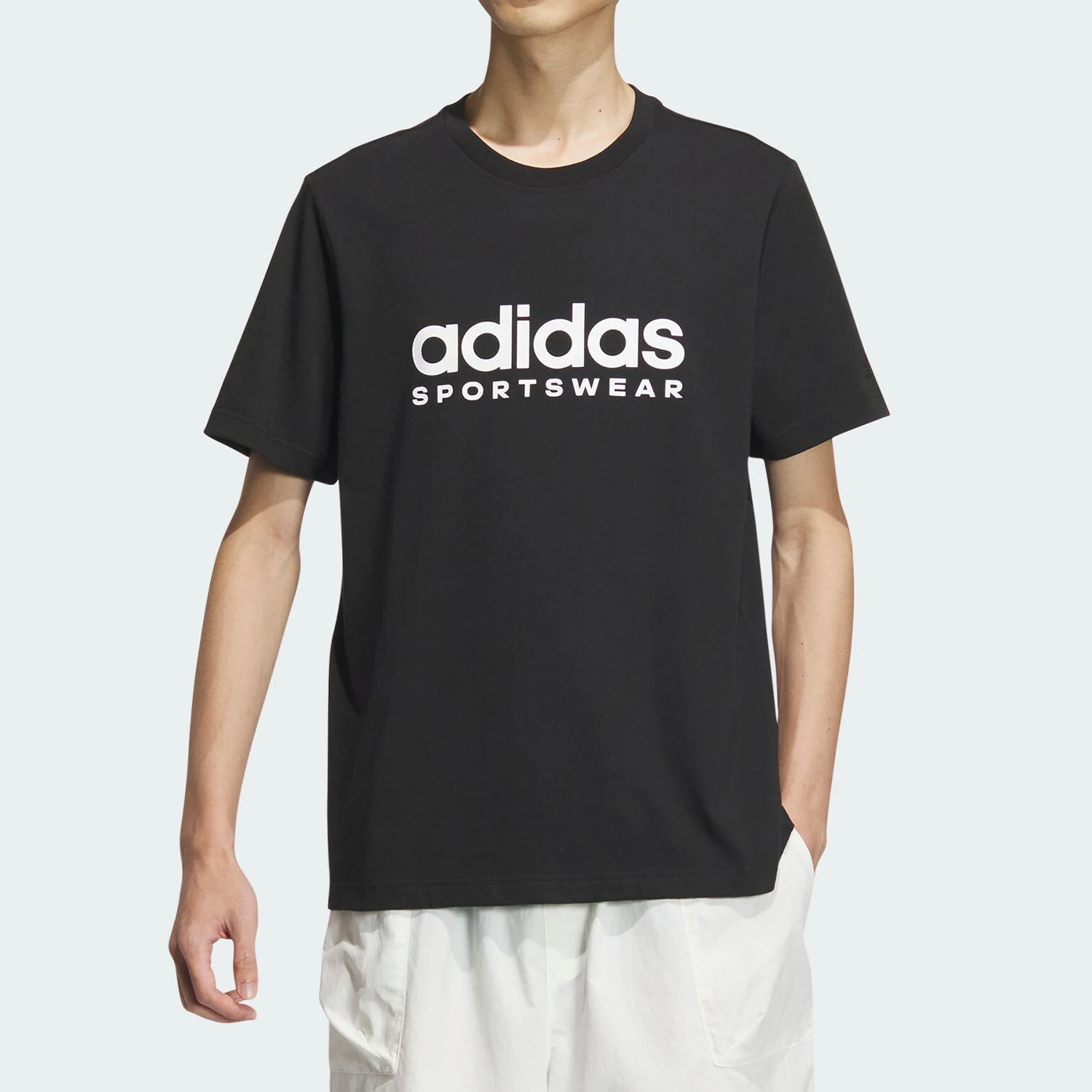 

Adidas genuine New Unisex Casual Round-neck Sports T-shirt JI9069