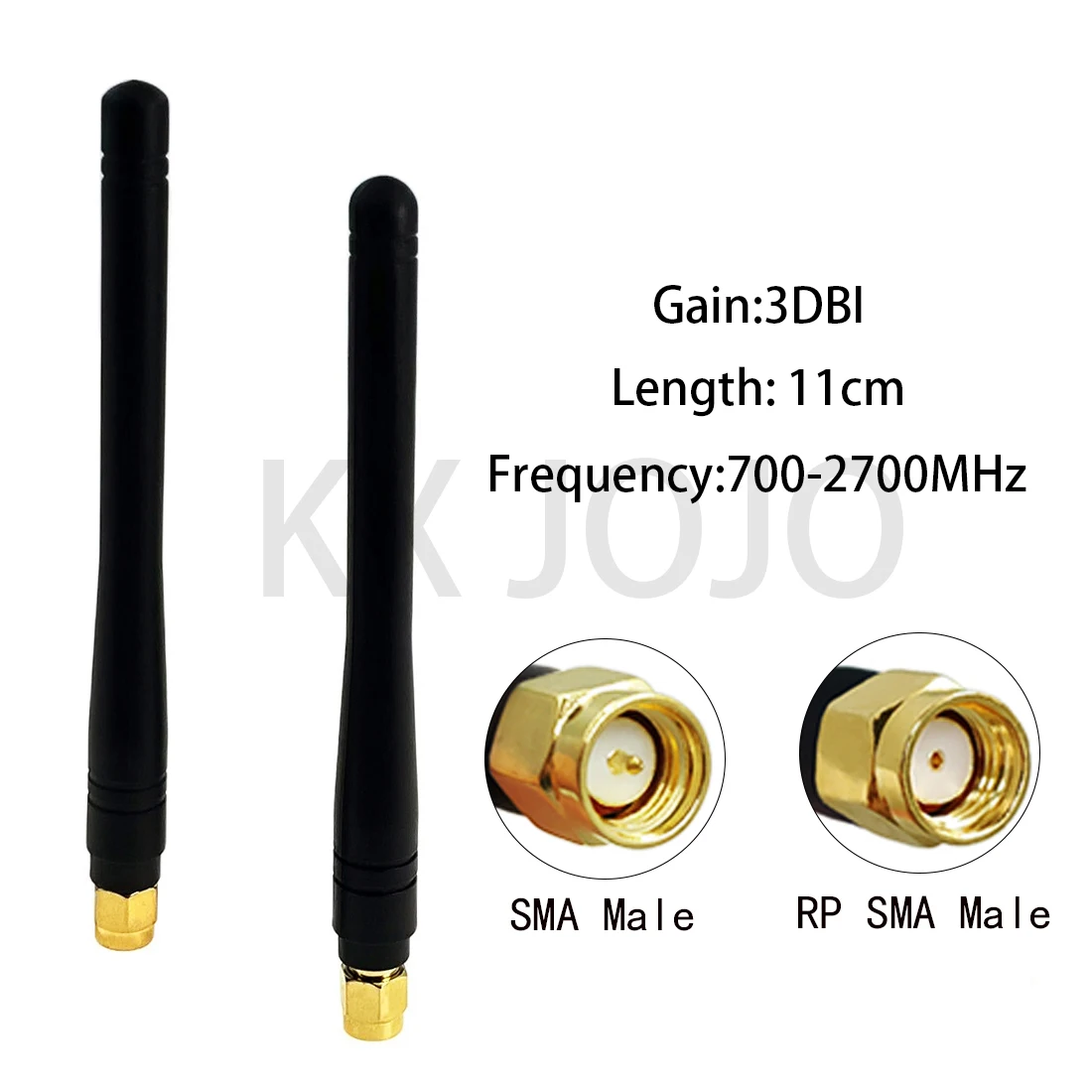 Wifi Antenna 3G 4G GSM 3dBi with RF/RP SMA Male Plug for Wireless Router Straight/Right Angle Signal Intensifier Wholesale 1pc