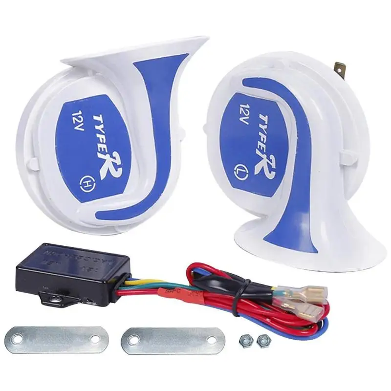 

1 Set High-pitched Universal 300DB Waterproof Car Electric Horn Snailhorn Modified 12V Snailhorn DIY AccessoriesHot