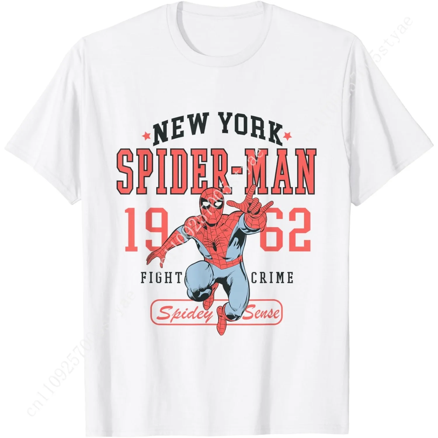 

Marvel Comics Spider-Man New York 1962 Crime Fighter Vintage T-Shirt Cosplay