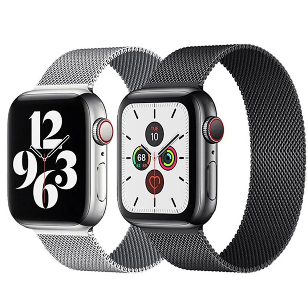 Milanese loop For Apple Watch straps 45mm-44mm 40mm 46mm 42mm-41mm sport bracelet iwatch series 8/7/6/5/4/SE/9/10 Ultra 2 49mm