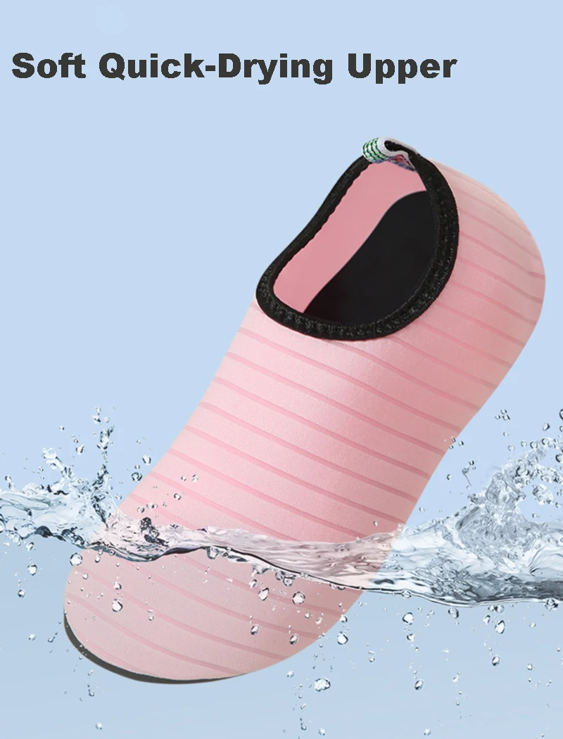 Unisex Wasserschuhe für Strand, Wassersport, Tauchen, Schnorcheln, Aqua-Sneaker mit Gummisohle, Rutschfest und Schnittresistent, für Fluss-Trekking – Detail 4