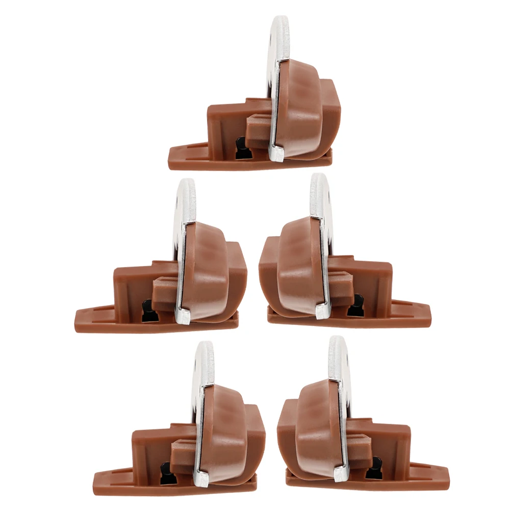 

5pcs Slide Replacement Kit Vanity Drawer Slides Stopper Metal Backing Easy Install Undermount Dresser Drawer Glides