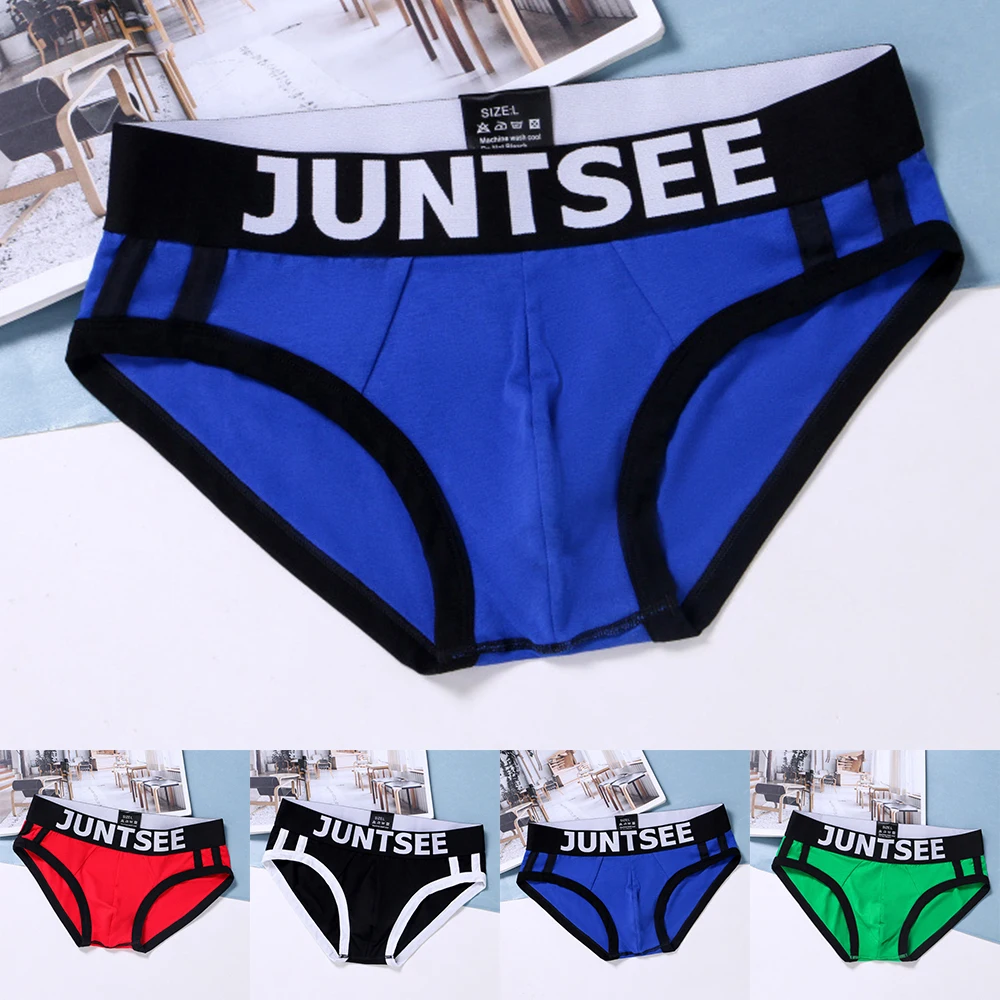 Clothes Men Briefs Autumn Breathable Bulge Pouch Cotton Panties Sexy Shorts Translucent Trunk Underpants G String