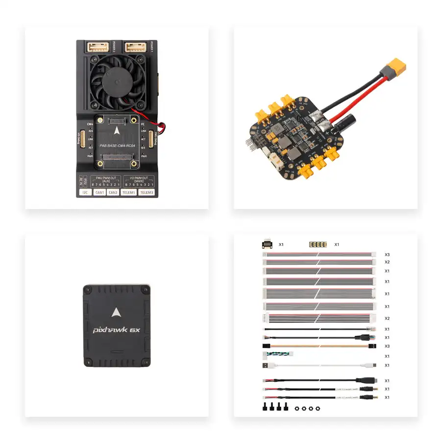 Pixhawk RPi CM4 Baseboard By Holybro, Multiple Version Options for RC Quad Project