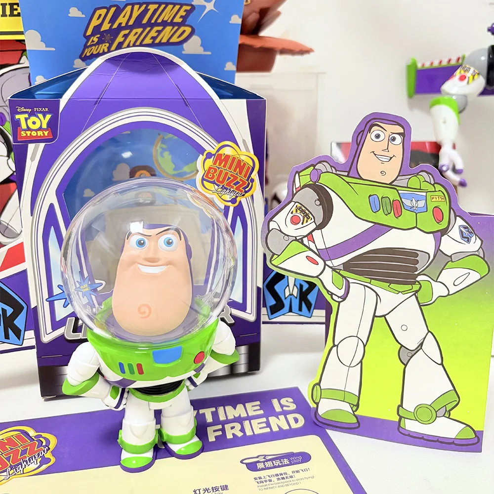 

Disney Figure Toy Story Mini Buzz Lightyear Action Figure Collect Toy Display Trendy Plaything Cartoon Decor Gift For Birthday