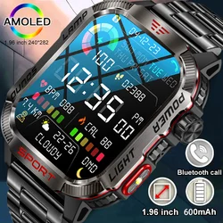 2024New Rugged Military Fitness Smart Watch Men For Android Xiaomi IOS 3ATM Waterproof Sport Ai Voice Calling Smartwatch Outdoor