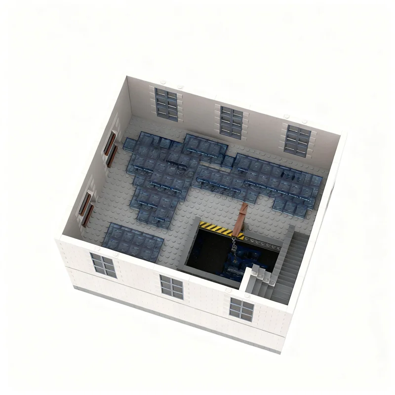 11947pcs MOC Train Icing House Platform Style 1 Model Building Blocks Assemble Art DIY 3D Idea Display Collection Education