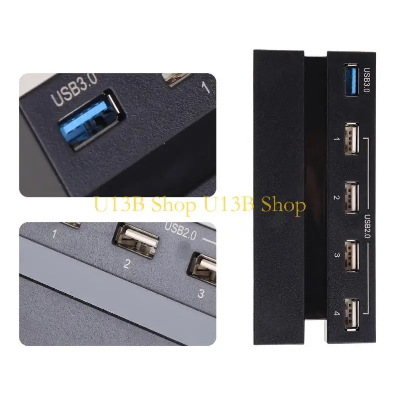 U13B 5 Port HUB لـ USB عالي السرعة لوحدة التحكم في الشاحن وتوسيع الفاصل لملحقات وحدة التحكم